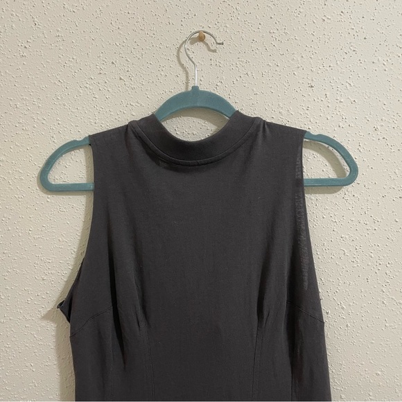 RtA Bandit Dress Jersey Knit Midi Faded Grey - Picture 4 of 12